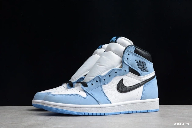 555088-134 AIR High Jordan University Black White Blue Retro 1 0401